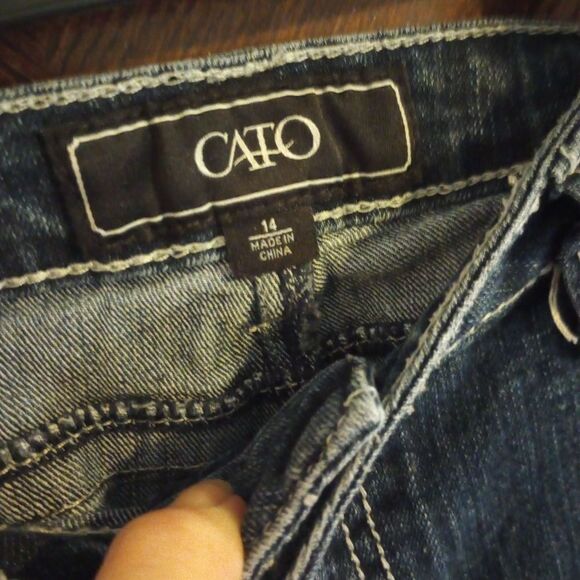 Cato boot cut jeans with embellished front and back pockets mid rise - Picture 5 of 9